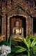 Thailand: Small Burmese-style Buddha image in the viharn at Wat Nong Kham (Pa O temple), Chiang Mai, northern Thailand